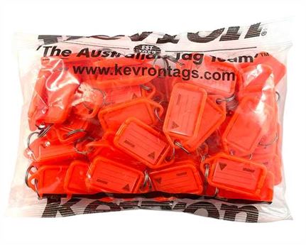 KEVRON CLICKTAG ID38 PER 50 FLUORO ORANGE