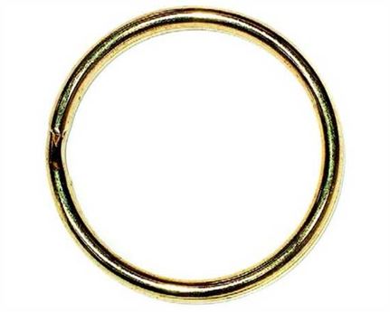 O/S DIAMETER SPLIT RING GILT 30MM