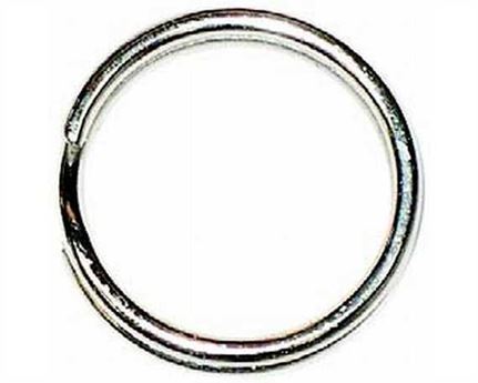 O/S DIAMETER SPLIT RING NICKEL PLATE 16MM