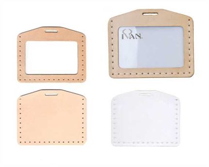 DIY KIT ROGER HORIZONTAL ID CASE VEG TANNED LEATHER 