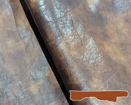 HALF BELLY VEG INVECCHIATO MARRONE COLOUR 1.2/1.4MM FROM TUSCANY ITALIAN