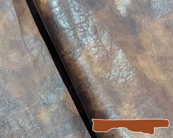 HALF BELLY VEG INVECCHIATO MARRONE COLOUR 1.2/1.4MM FROM TUSCANY ITALIAN