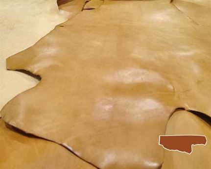  HALF BELLY VEG LEATHER NEVADA BRANDY COLOUR 1.8/2.0MM FROM TUSCANY ITALIAN