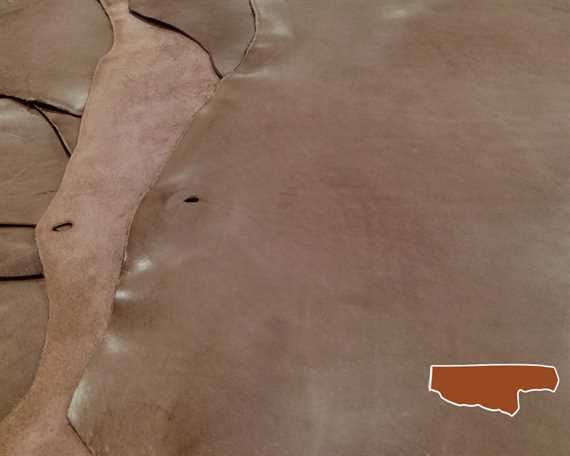  HALF BELLY VEG LEATHER NEVADA DARK BROWN COLOUR 1.8/2.0MM FROM TUSCANY ITALIAN