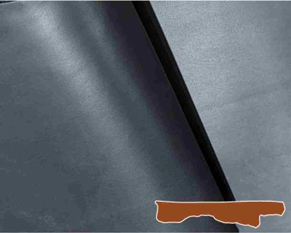 HALF BELLY VEG LEATHER PONTE BLACK COLOUR 1.8/2.0MM FROM TUSCANY ITALIAN