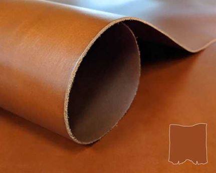 VEG TANNED DOUBLE BUTT TAN 1.7MM LEATHER FROM TUSCANY ITALY