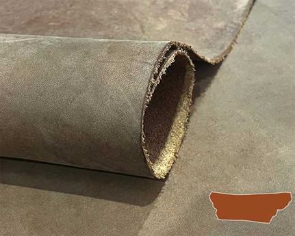 COW DOUBLE SHOULDER BAGALINO VEG RE-TAN FULL GRAIN 1.6/1.7MM VINTAGE BROWN