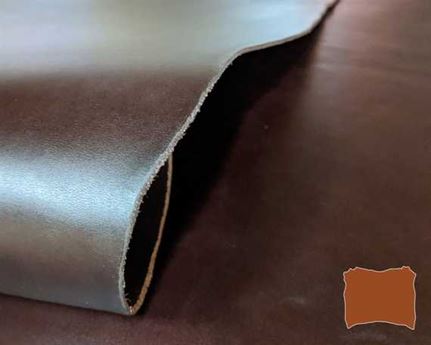 VEG TANNED DOUBLE SHOULDER CHESTNUT 2.8/3.0MM LEATHER FROM TUSCANY ITALY.