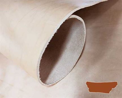 VEG TANNED DOUBLE SHOULDER NATURAL 3.2/3.6MM ECONOMY GRADE FROM BRAZIL.