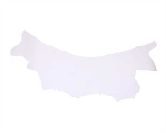 CHROME DOUBLE SHOULDER 3.0/3.5MM WHITE TANNED LEATHER.