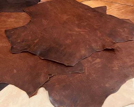 VEG TANNED LEATHER HALF SHOULDER BROWN 3.5/3.7MM (EACH) 