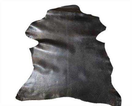 KID SKIN GLAZED BLACK 0.6/0.8MM LEATHER FROM SPAIN