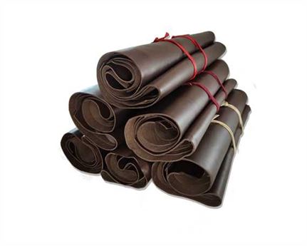 BUNDLES OF BROWN CHROME LEATHER (PER PACK) APPROX 1 KG