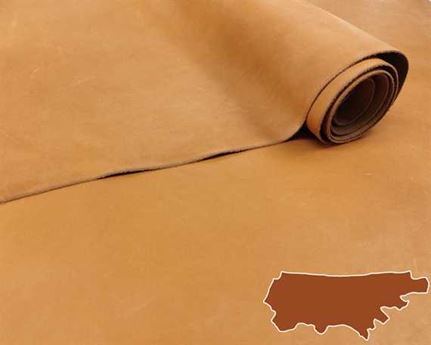 PANEL SIDE LEATHER F/GRAIN 1.4/1.6MM WHISKY (PER EACH) AVE 23 SQ FT