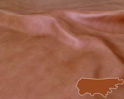 BAG LEATHER - BARCELONA TAN SEMI-ANILINE CHROME/VEG TANNED SIDES 2.0/2.2 MM