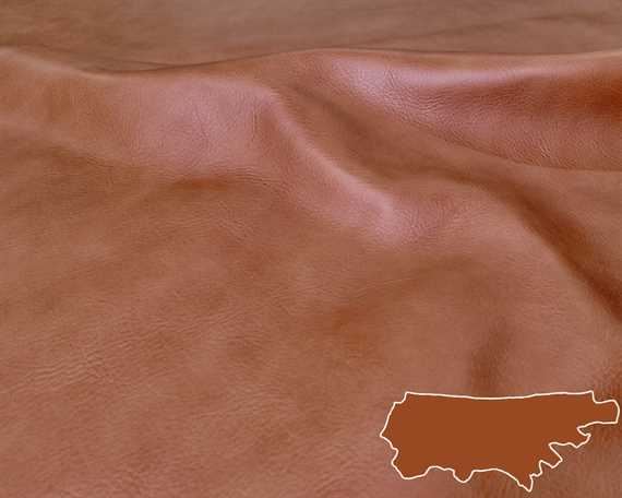 BAG LEATHER - BARCELONA TAN SEMI-ANILINE CHROME/VEG TANNED SIDES 2.0/2.2 MM