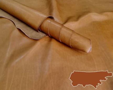  BAG LEATHER - ECO TOFFEE ANILINE VEG TANNED SIDES 1.4/1.6 MM