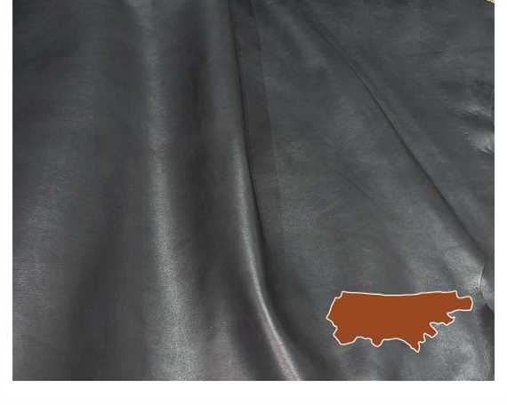 COW SIDE UPPER 1.4/1.6MM BLACK PLONGE FULL GRAIN LEATHER