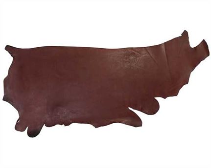 MORGAN OAK VEG BRIDLE SIDE 4/4.5MM AUS NUT HEAVY USA STEER HIDE LEATHER