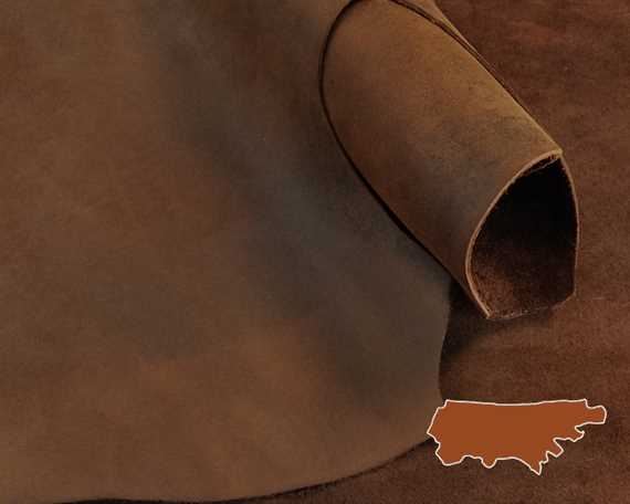 CRAZY HORSE COW SIDE UPPER OILY 2.0MM TAN VERSATILE LEATHER