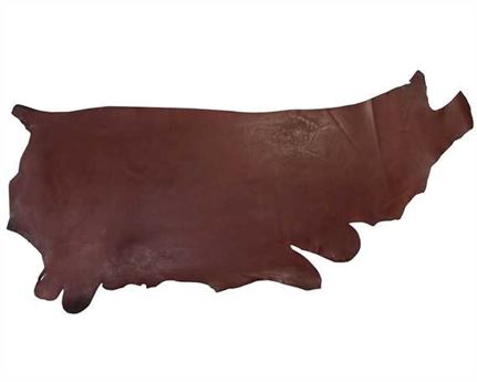 MORGAN OAK VEG GIRTH/SEAT SIDES 2.0MM AUS NUT USA STEER HIDE LEATHER