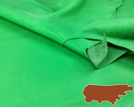 COW SIDES JADE DULL FINISH BAG LEATHER LIMITED EDITION 1.1/1.2MM  (SQ FT)