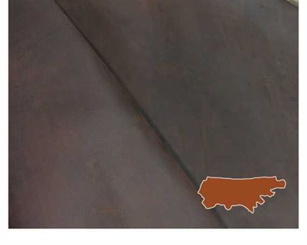 GREASY KIP COW SIDES 2.5MM JARRAH NEW ZEALAND LEATHER