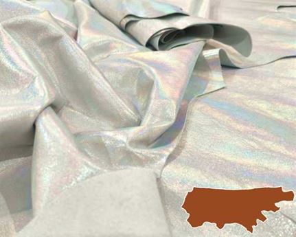 BAG/GARMENT LEATHER LIMITED EDITION SIDES 0.8 / 1MM NICOBAR SILVER