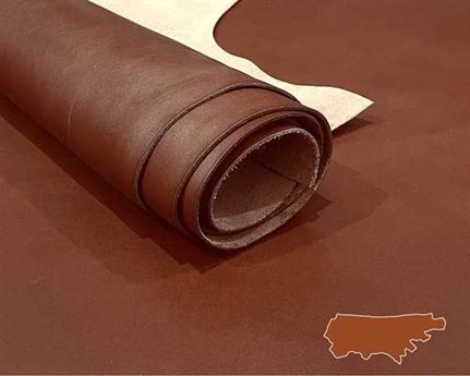 COW SIDES LUGALAB CHROME FULL GRAIN 2.0/2.2MM COFFEE COLOUR