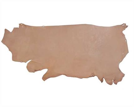 VEG SIDES MORGAN OAK 3.5MM NATURAL CRAFT USA STEER HIDE LEATHER.