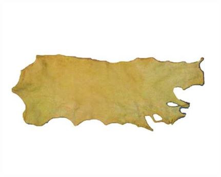MORGAN OAK RAWHIDE SIDES 2.0MM BLEACHED USA STEER HIDE LEATHER