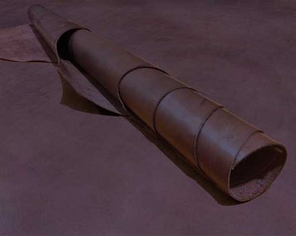 VEG TANNED COW SIDE 1.2/1.4MM BROWN GREAT CRAFT LEATHER