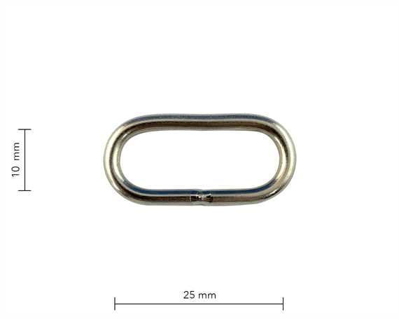 MEDIUM DEEP METAL NP LOOP 25MM 