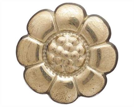 FLOWER SHAPED HARNESS ORNAMENTS BRASS 22MM