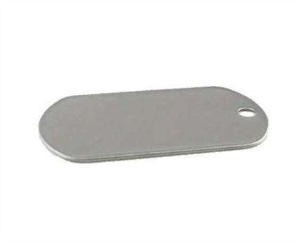 ARMY DOG TAG 51 X 29mm SILVER