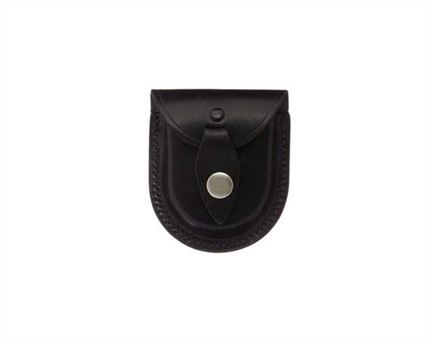 COIN POUCH WITH BELT LOOP LEATHER BLACK 