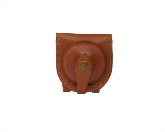 FOB WATCH POUCH WITH BELT LOOP LEATHER TAN 