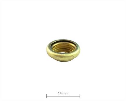PRESS STUD LARGE DU GILT (BRASS) SOCKET PER 100
