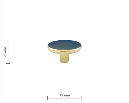 PRESS STUD LARGE DU GILT (BRASS) TOP LONG STEM PER 1000