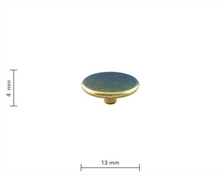 PRESS STUD MINI DU GILT (BRASS) TOP PER 1000