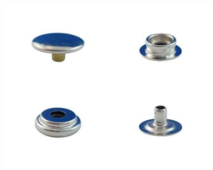 PRESS STUD FULL SET OF 25 LARGE DU NICKEL EYELET, SOCKET, STUD, TOP