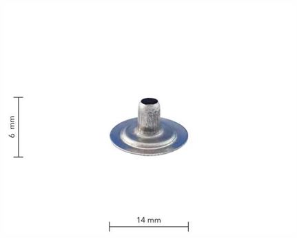 PRESS STUD LARGE DU STAINLESS STEEL EYELET PER 1000