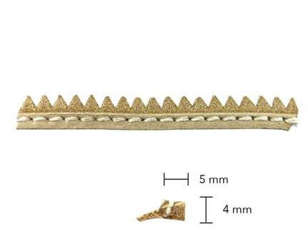 RANDING PATT & STITCHED LEATHER NATURAL(MT)