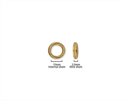 RING BRASS 12MM INTERNAL DIMENSION