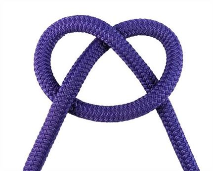 DOUBLE BRAID EQUESTRIAN ROPE 12MM SOLID PURPLE