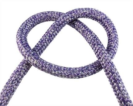 ROPE DOUBLE  BRAID EQUI-TUFF (PER L/MTR) 12MM PURPLE/SILVER