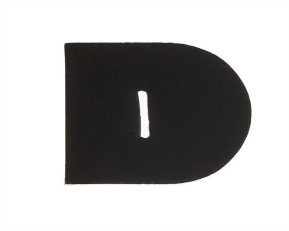 HORSE RUG REINFORCEMENT 1 SLOT BLACK SYNTHETIC