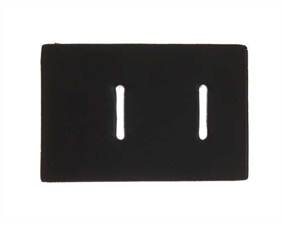 HORSE RUG REINFORCEMENT 2 SLOT SQUARE BLACK SYNTHETIC