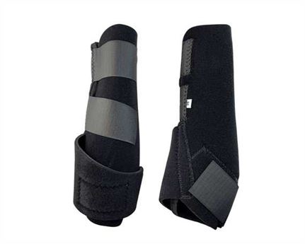  SADDLE DOCTOR NEOPRENE FORE-LEG BOOT SIZE MEDIUM BLACK (PAIR)