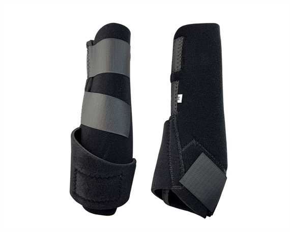  SADDLE DOCTOR NEOPRENE FORE-LEG BOOT SIZE MEDIUM BLACK (PAIR)